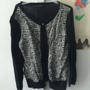Banana Republic womens cardigan with white design on front size S